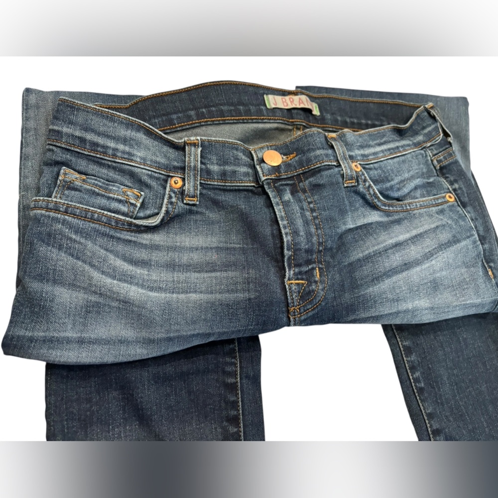 J Brand Women's Medium-Dark Wash Straight Leg Jeans Size 28 - Picture 2 of 7